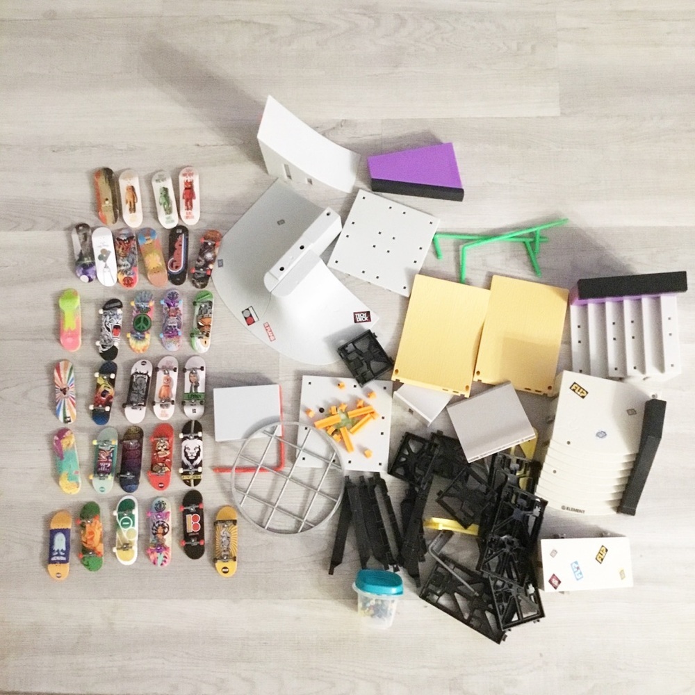 Huge Tech Deck Lot 31 SkateBoards Rails And More